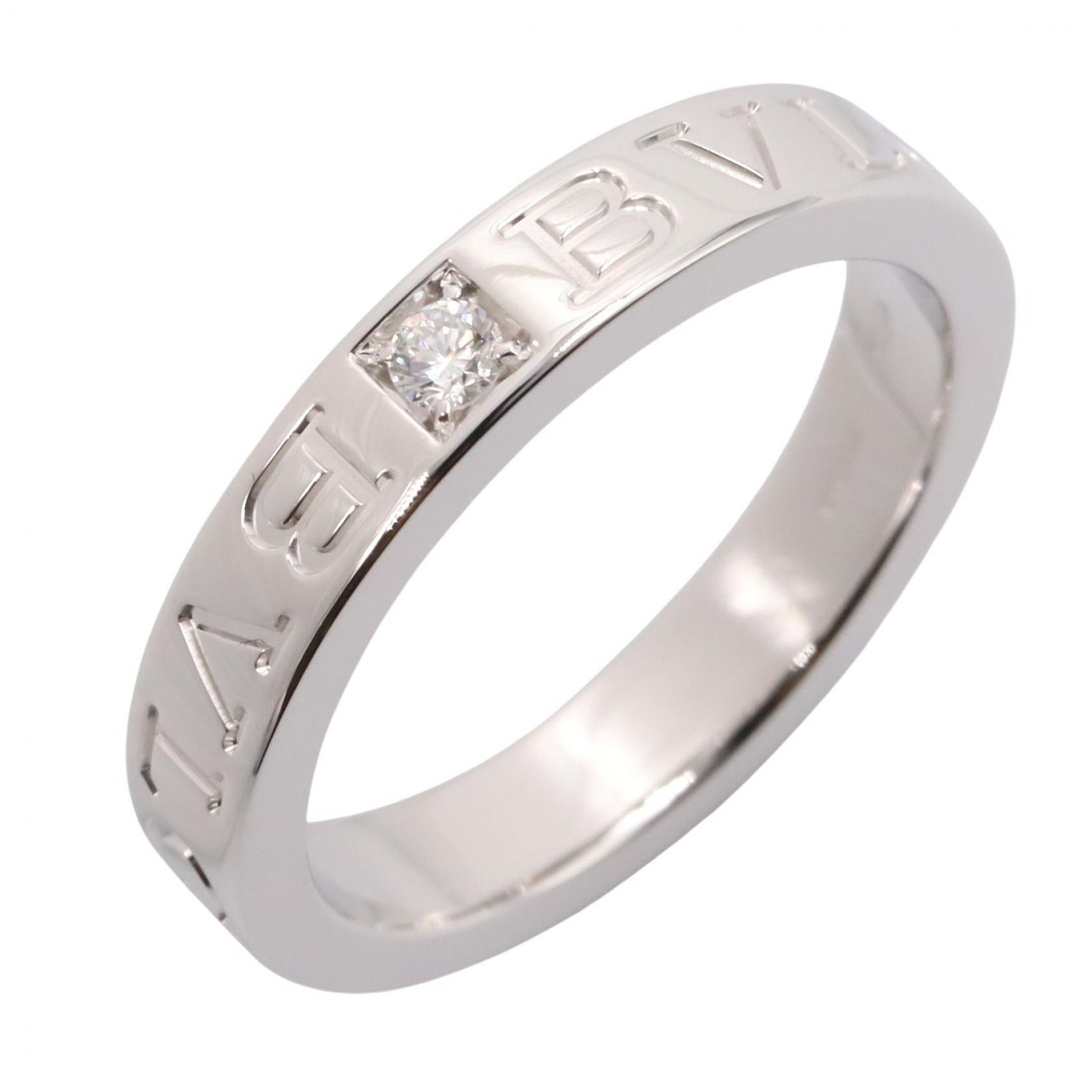 ブルガリ BVLGARI B-zero1 ビーゼロワン リング 1PD リング・指輪 ジュエリー K18WG(ホワイトゴールド) ダイヤモンド レディース シルバー系 / クリア系 【中古】