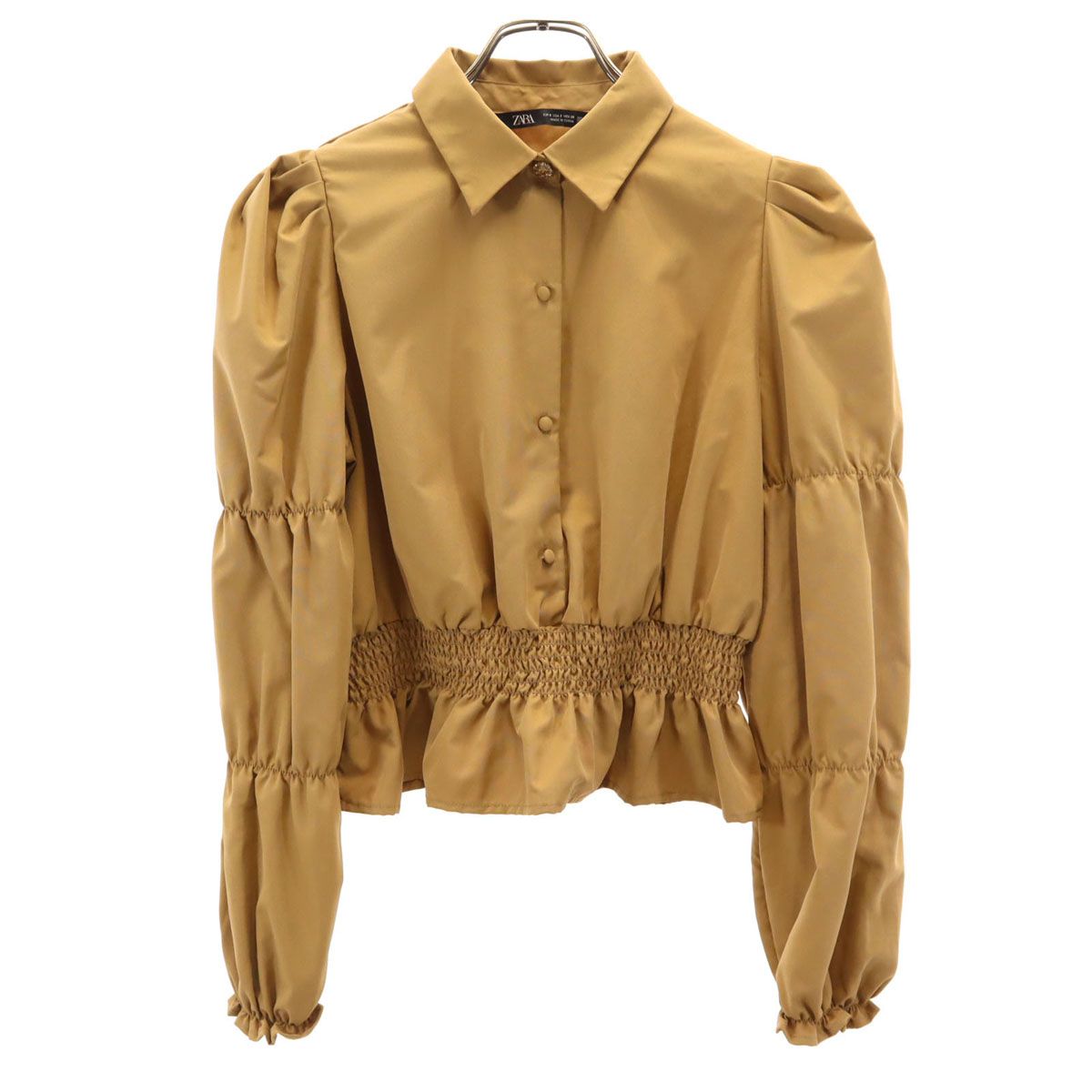 ZARA ザラ 長袖 シャツ S ブラウン系