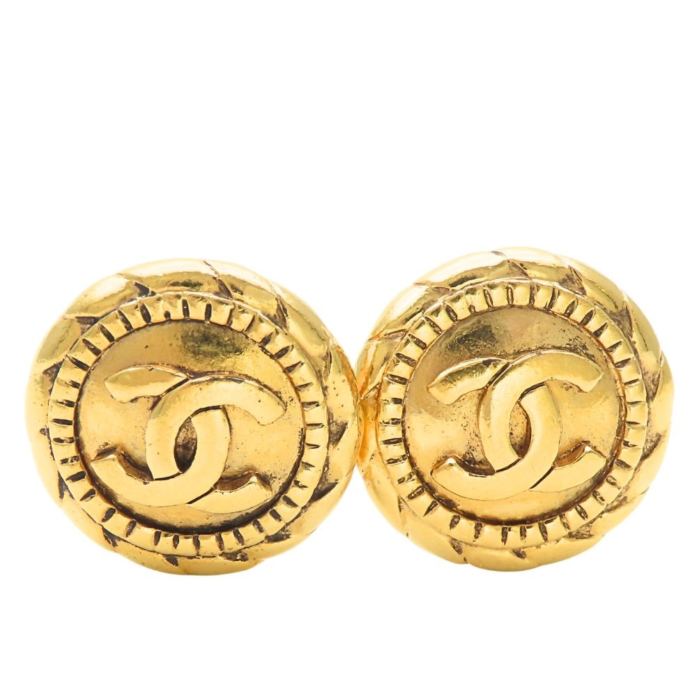 【中古】 シャネル イヤリング ココマーク メタル ゴールド アクセサリー メッキ レディース 女性 CHANEL