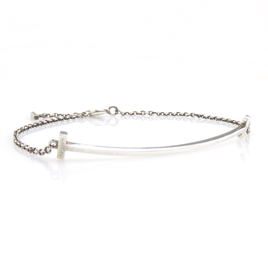 ティファニー TIFFANY&Co. ブレスレット Tスマイル シルバー925 シルバー レディース【中古】 h32281k