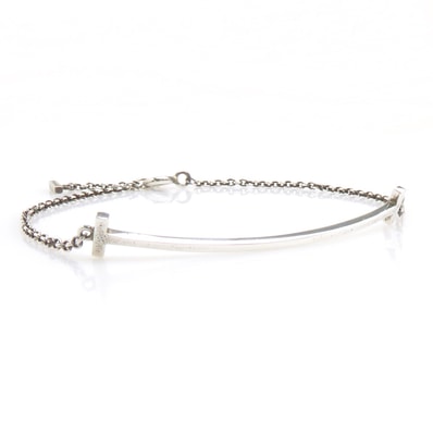 ティファニー TIFFANY&Co. ブレスレット Tスマイル シルバー925 シルバー レディース【中古】 h32281k