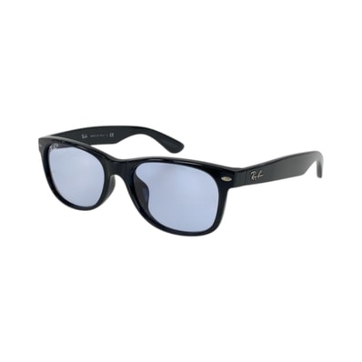 美品 Ray-Ban レイバン ニューウェイファーラー クラシック ブラック 黒 シルバー金具 プラスチック サングラス メガネ 男女兼用 スクエア 601036 【中古】