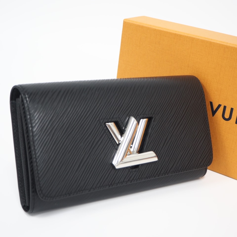 美品 LOUIS VUITTON ルイ・ヴィトン エピ ポルトフォイユ ツイスト ノワール M68309 長財布 ブラック レディース