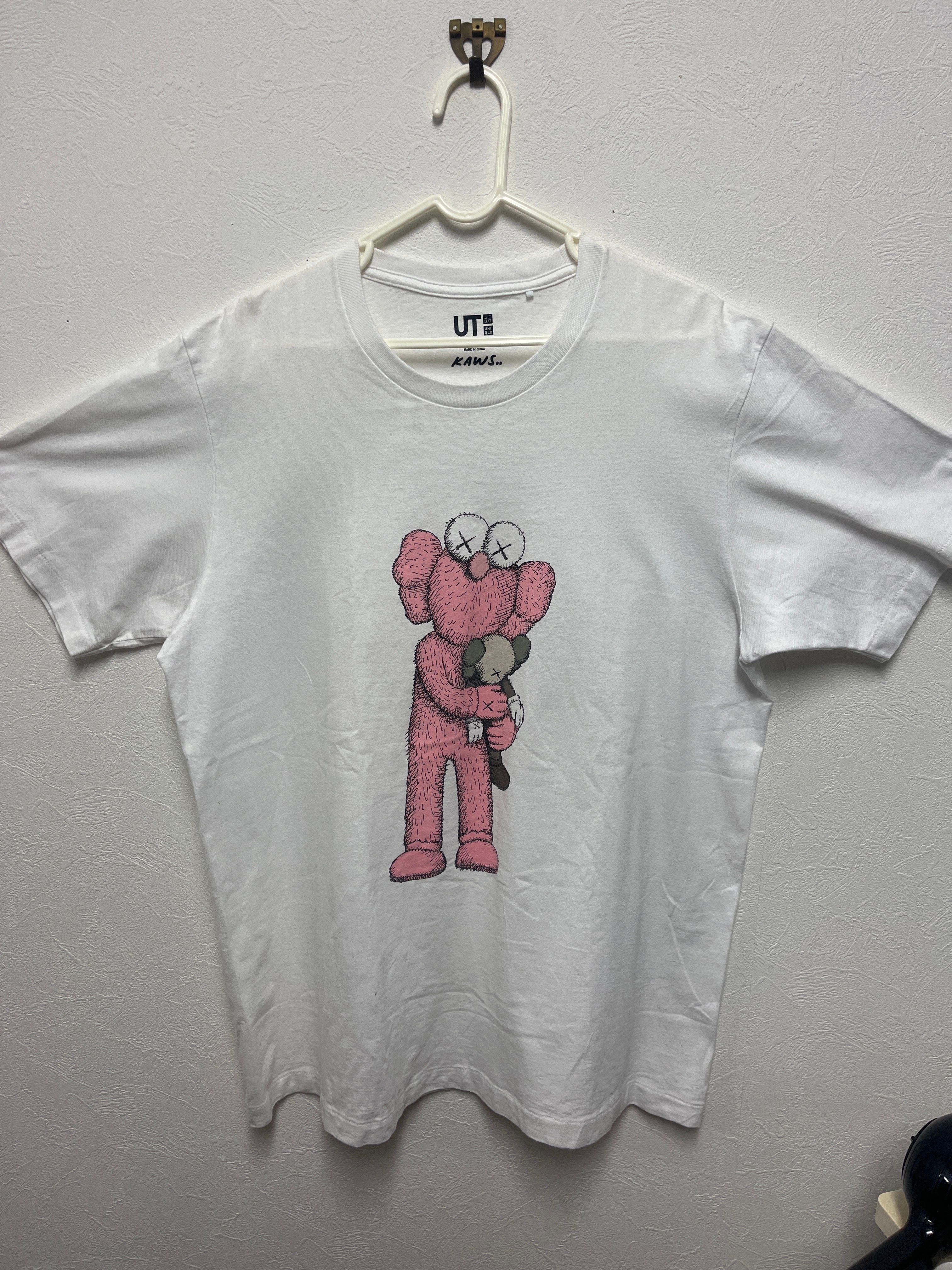 Uniqlo KAWS Pink BFF Tee "White"