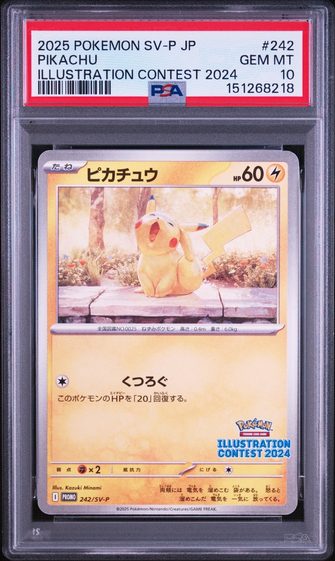 ピカチュウ [SV-P 242](プロモカードパック「イラストレーション