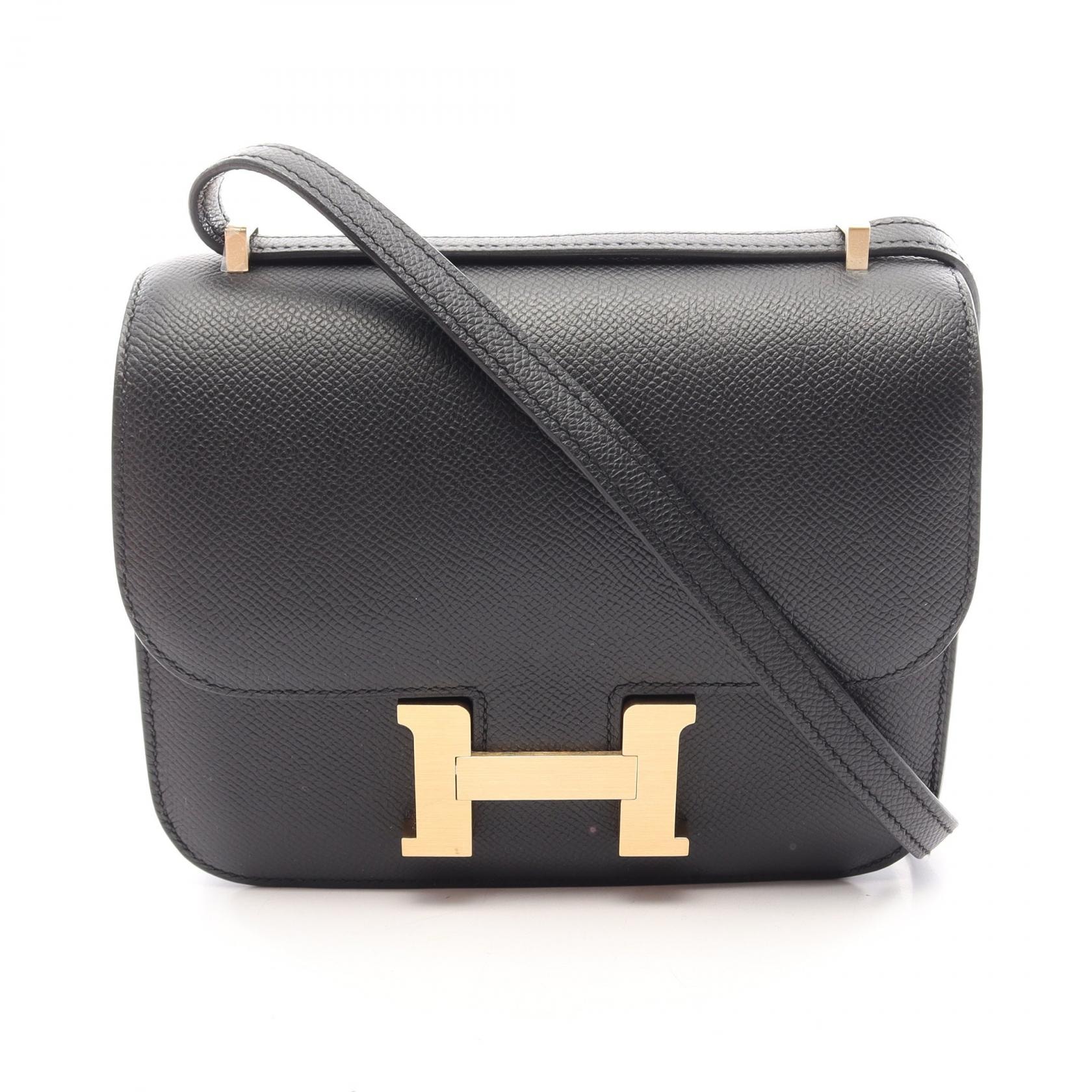 エルメス HERMES コンスタンス3 ミニ ショルダーバッグ バッグ ヴォーエプソン ヴォーエプソン K刻印(2025年製造) レディース ブラック系 083905CU 【中古】