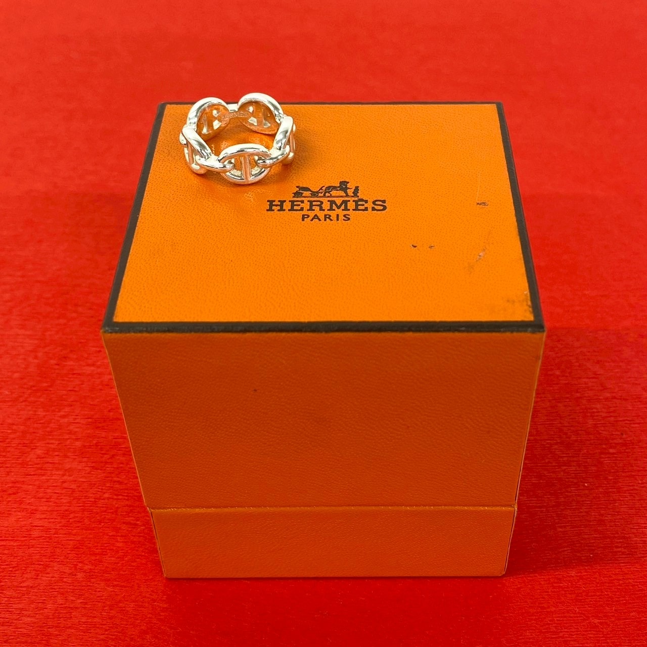 HERMES エルメス シェーヌダンクル アンシェネ リング シルバー925 リング・指輪 7号 シルバー
 29056