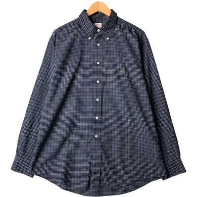 古着 ブルックスブラザーズ Brooks Brothers 346 長袖 ボタンダウンチェックシャツ メンズL相当/eaa570347