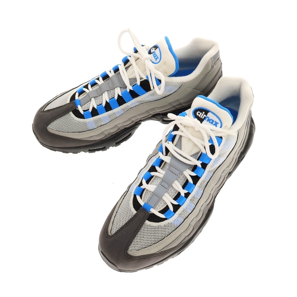 【中古】【未使用】ナイキ NIKE AIR MAX95/AT8696-100 スニーカー グレーxブルー【サイズ28】【メンズ】