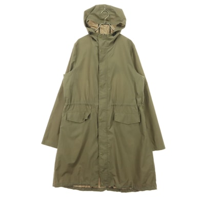 BEAMS LIGHTS ビームスライツ 長袖 ナイロン ロングコート L ベージュ系 収納袋付き