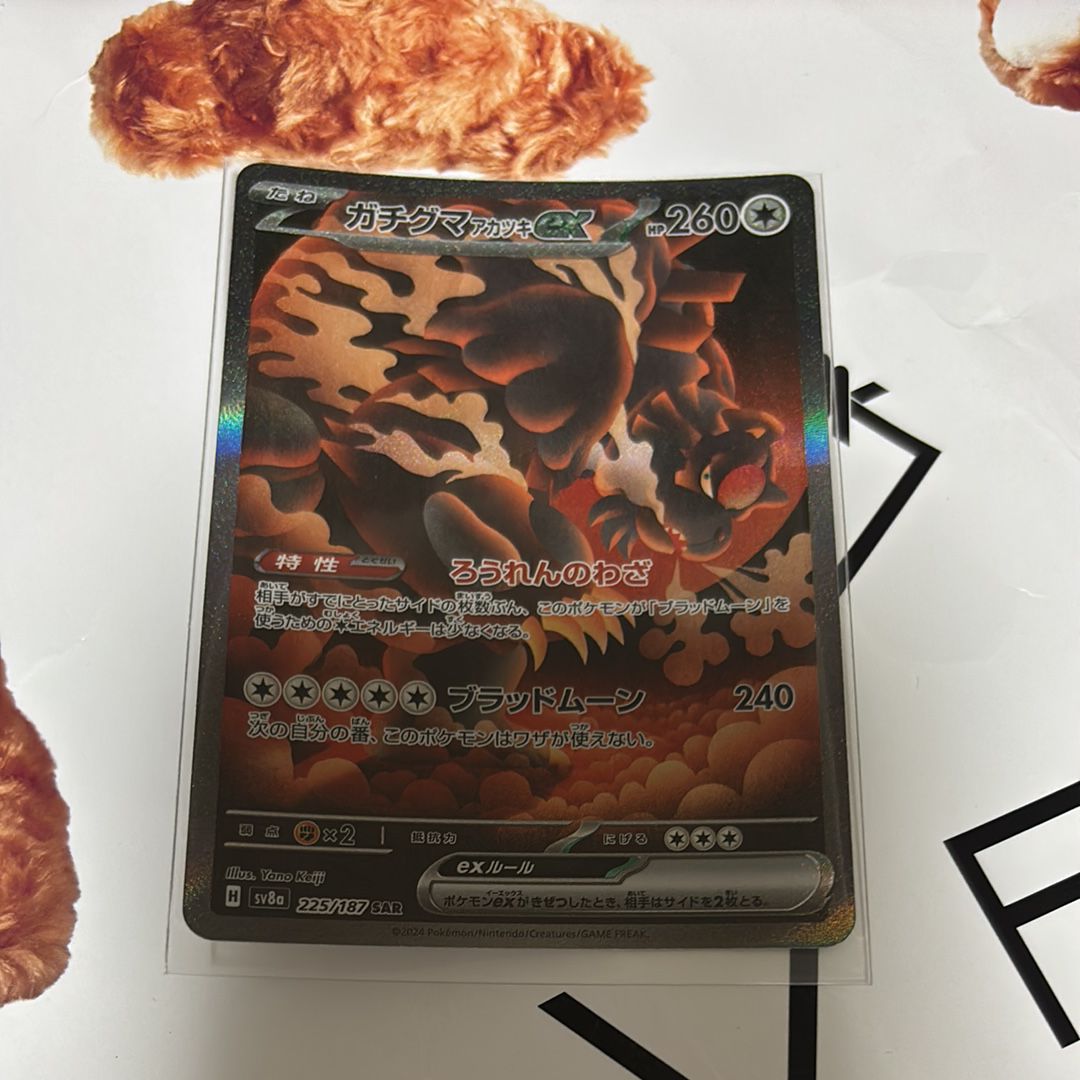 ガチグマ アカツキex SAR [SV8a 225/187](ハイクラスパック「テラスタルフェスex」)