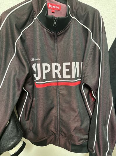 Supreme World Famous Jacquard Track Jacket "Black"