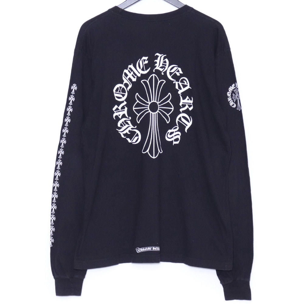 CHROME HEARTS CHクロス ネックロゴ ロングスリーブTシャツ