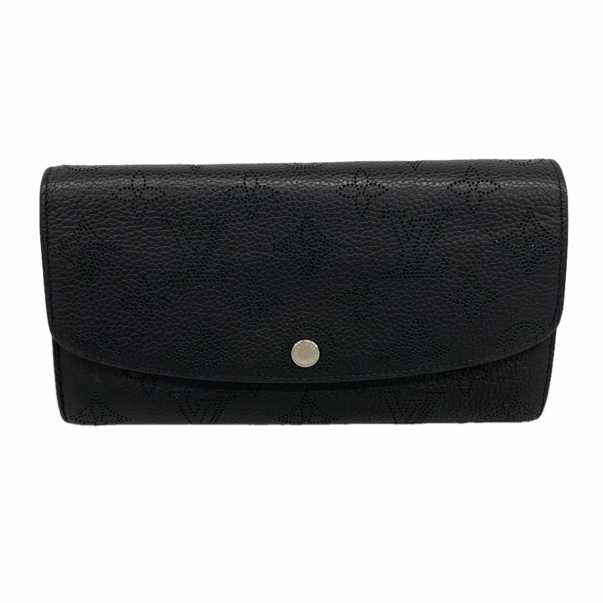 【6dd5087-k】ルイヴィトン 長財布 マヒナ ポルトフォイユ イリス M60143  ノワール【中古】レディース