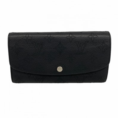 【6dd5087-k】ルイヴィトン 長財布 マヒナ ポルトフォイユ イリス M60143 ノワール【中古】レディース