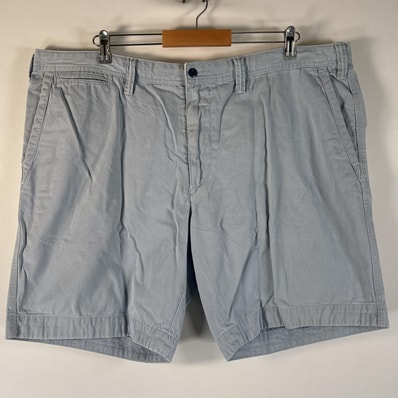 古着 ポロバイラルフローレン Polo by Ralph Lauren ショートパンツ 半ズボン ポロチノ 大きいサイズ タロンジップ リラックスフィット w42 水色系 メンズ