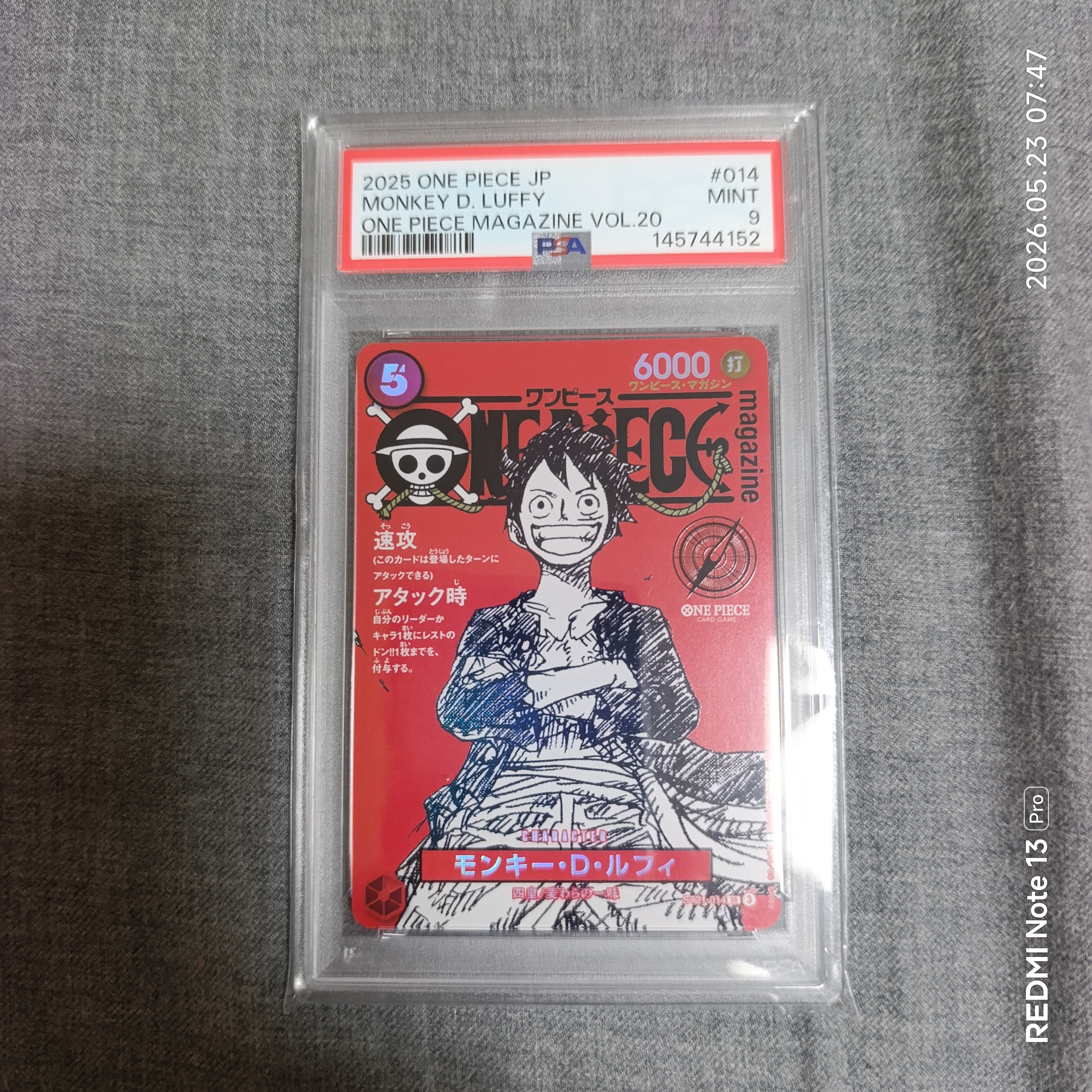 PSA10】ペローナ UC-P [OP01-077](プロモーションカード「始めよう