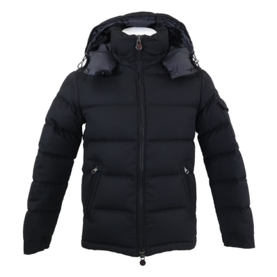 モンクレール MONTGENEVRE モンジュネーブル ウール フード付ダウンジャケット O