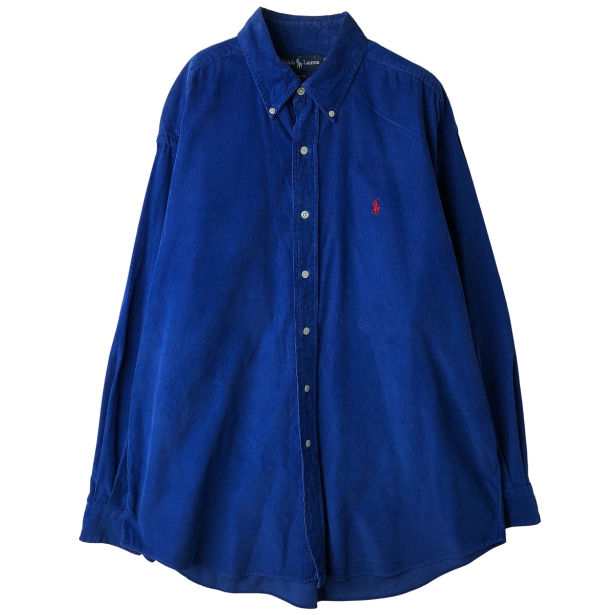 古着 ラルフローレン Ralph Lauren BLAKE 長袖 ボタンダウン コーデュロイシャツ メンズL相当/eaa458320