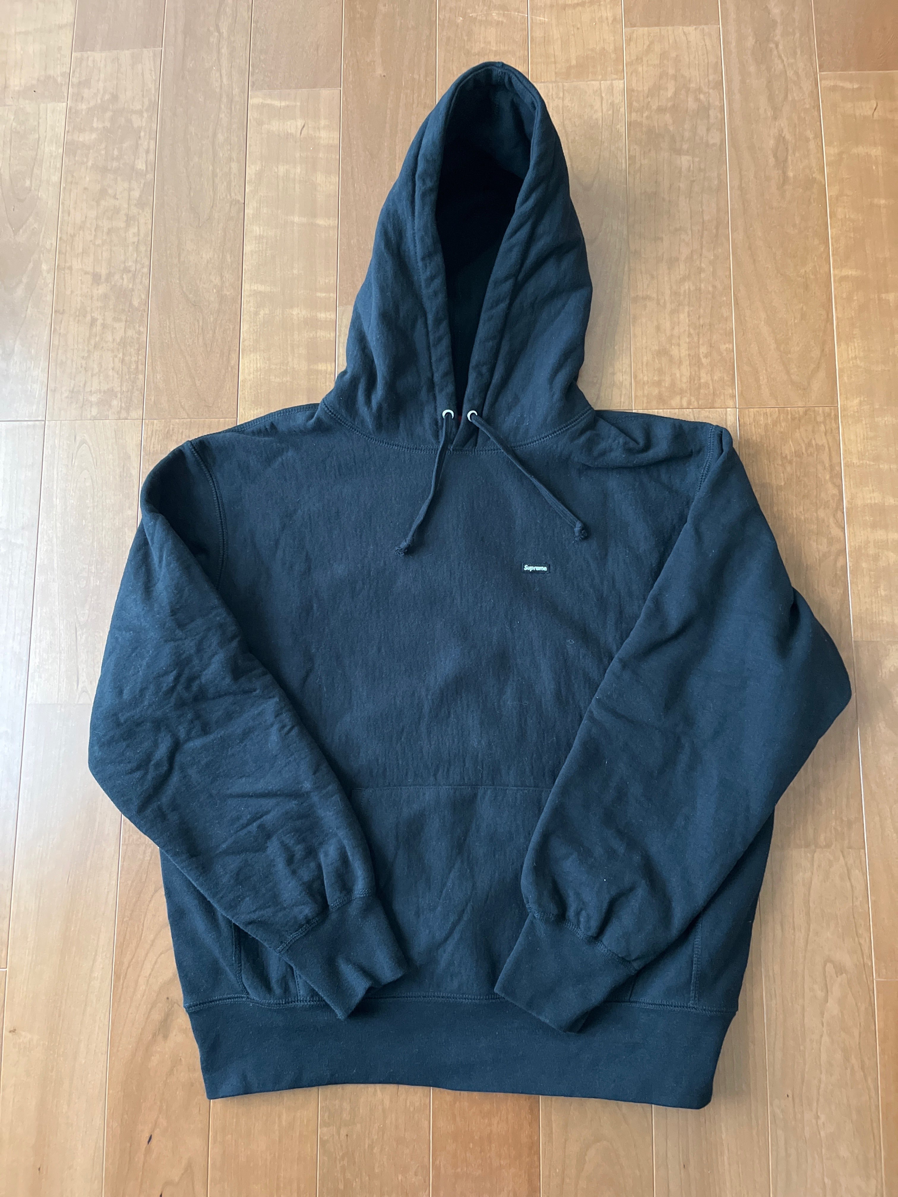 Supreme Small Box Hooded Sweatshirt "Black" (22SS)