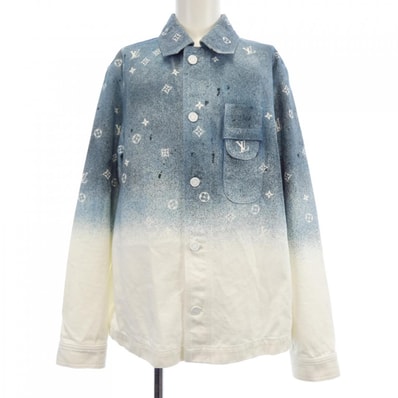 ルイヴィトン LOUIS VUITTON ワークウェアシャツモノグラムグラデーション HIS09WQYZ デニムジャケット