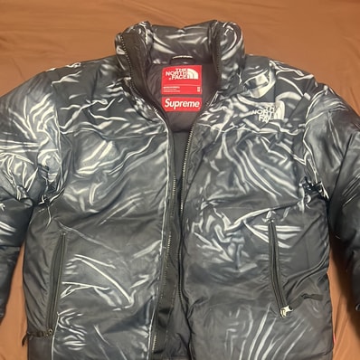 Supreme x The North Face Trompe Loeil Printed Nuptse Jacket "Black"
