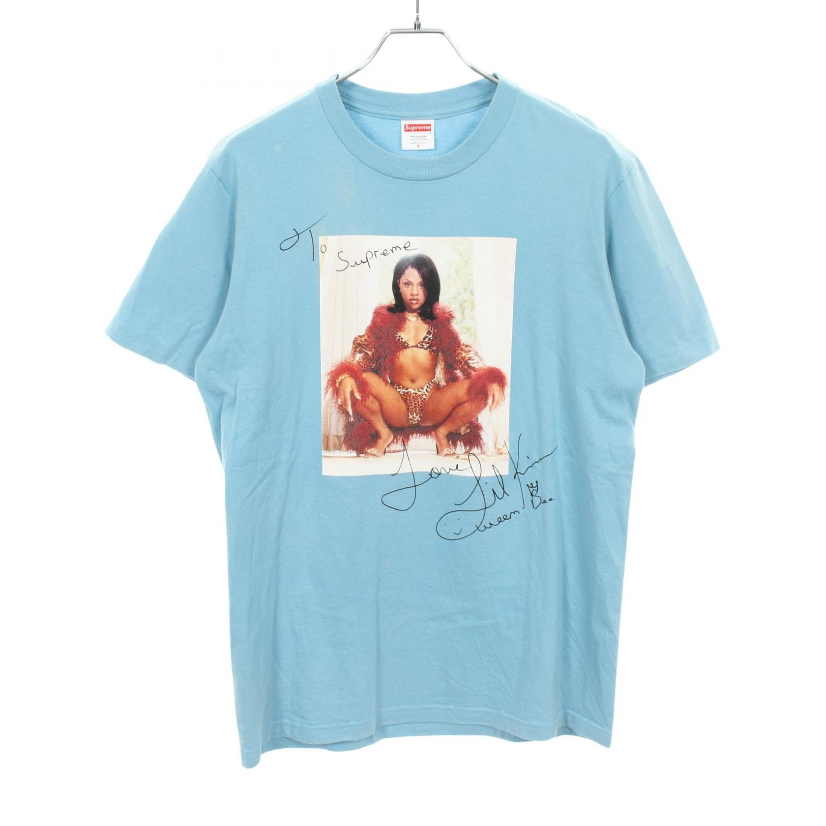 シュプリーム Supreme 22SS Lil Kim Tee クルーネック 半袖Tシャツ 衣料品 トップス コットン メンズ ブルー系 / マルチカラー 【中古】