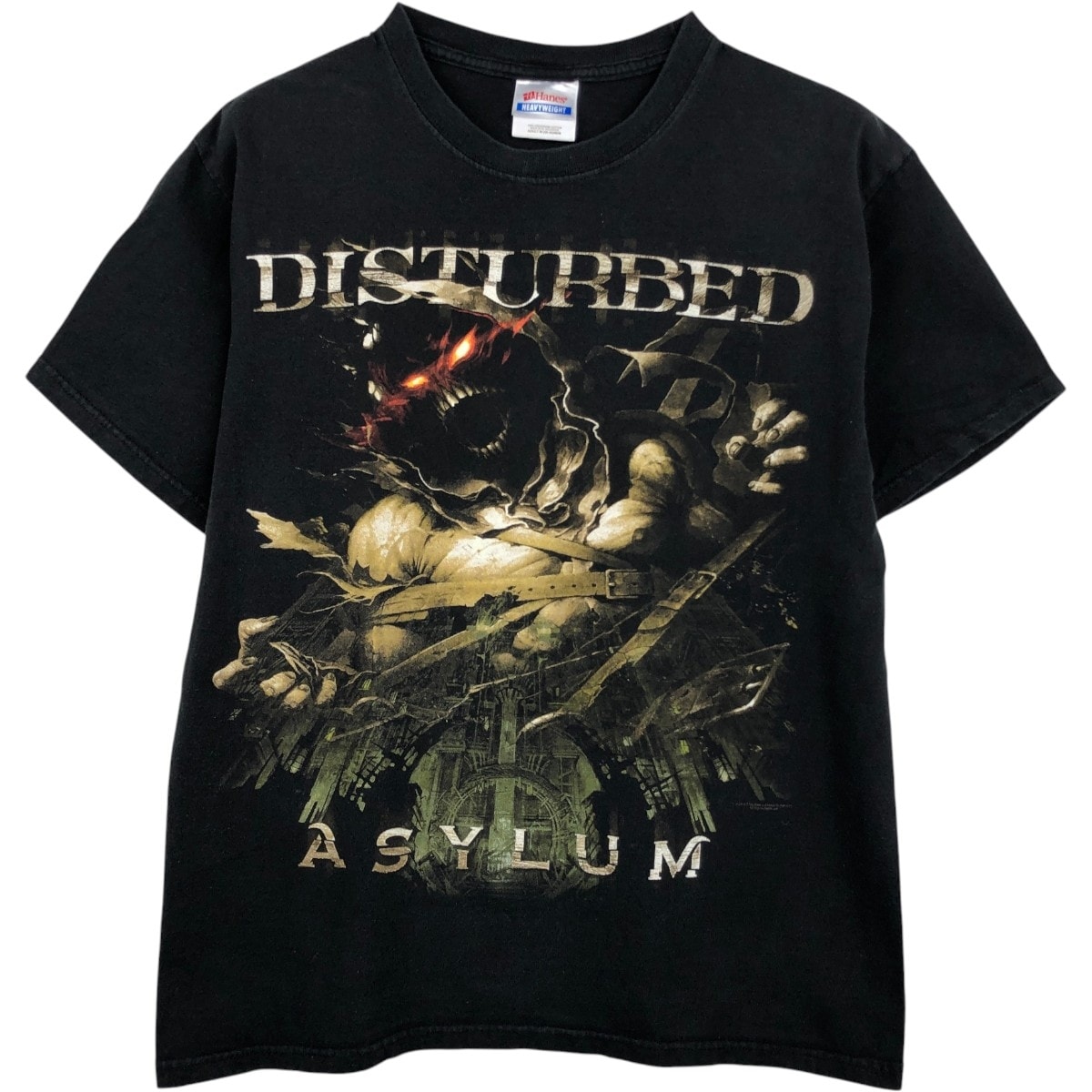 古着 ヘインズ Hanes HEAVYWEIGHT DISTURBED ディスターブド バンドTシャツ バンT メンズM相当/eaa660476
