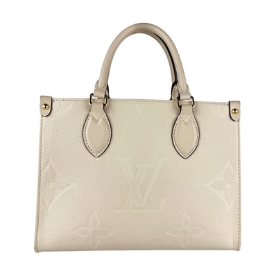 ルイ ヴィトン LOUIS VUITTON ハンドバッグ ショルダーバッグ モノグラム アンプラント オンザゴーPM モノグラムアンプラント クレーム レディース M46569【中古】 z6421