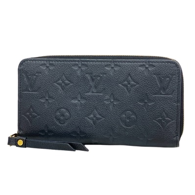 【6hd3126】ルイヴィトン 長財布 モノグラム・アンプラント ジッピーウォレット M61864 ノワール【中古】レディース