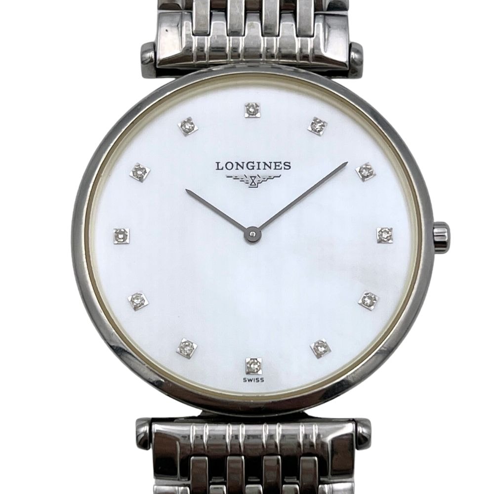 LONGINES ロンジン L4.709.4 L4.709.4 ラ グラン クラシック シェル文字盤 12Pダイヤ クォーツ メンズ 腕時計 C1447
