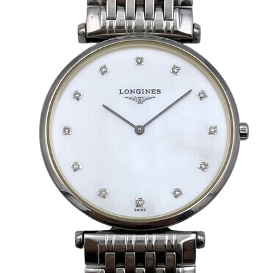 LONGINES ロンジン L4.709.4 L4.709.4 ラ グラン クラシック シェル文字盤 12Pダイヤ クォーツ メンズ 腕時計 C1447