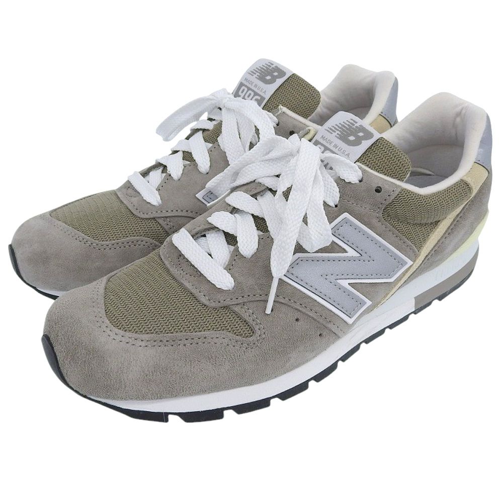 ニューバランス 美品 スエード スニーカー シューズ メンズ グレー 28.0cm U996GR 10(US)