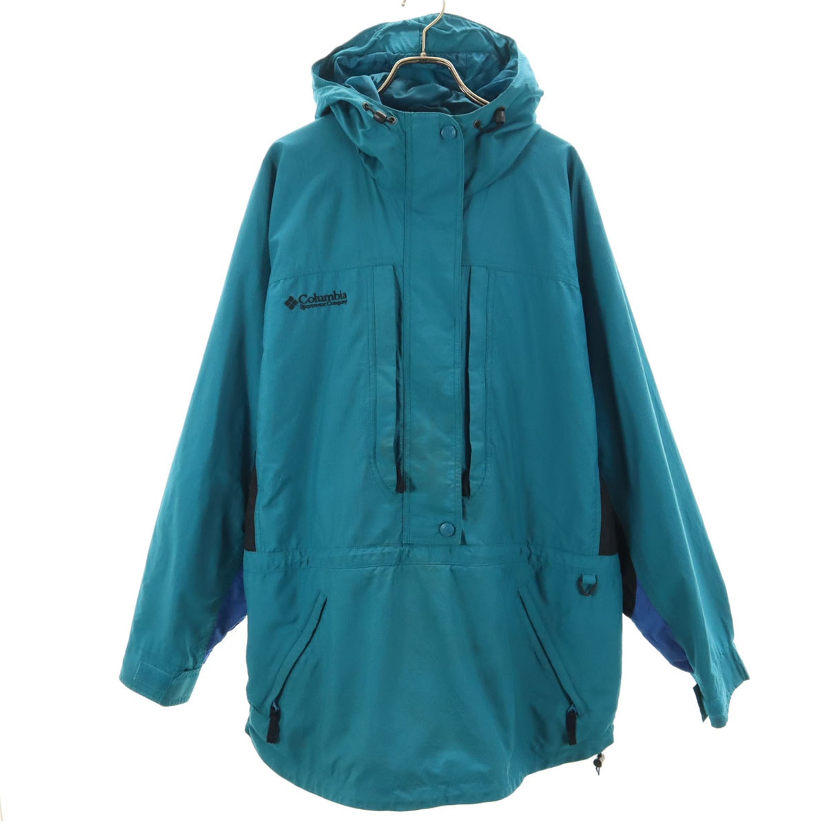 Columbia コロンビア 90s オールド 長袖 アノラックパーカー 3L ブルー
