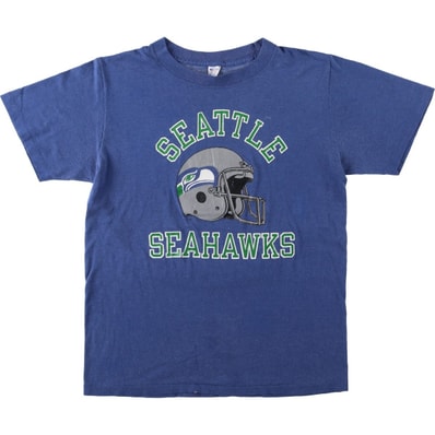 古着 80年代 チャンピオン Champion トリコタグ NFL SEATTLE SEAHAWKS シアトルシーホークス スポーツTシャツ USA製 レディースL相当 ヴィンテージ/eaa641944