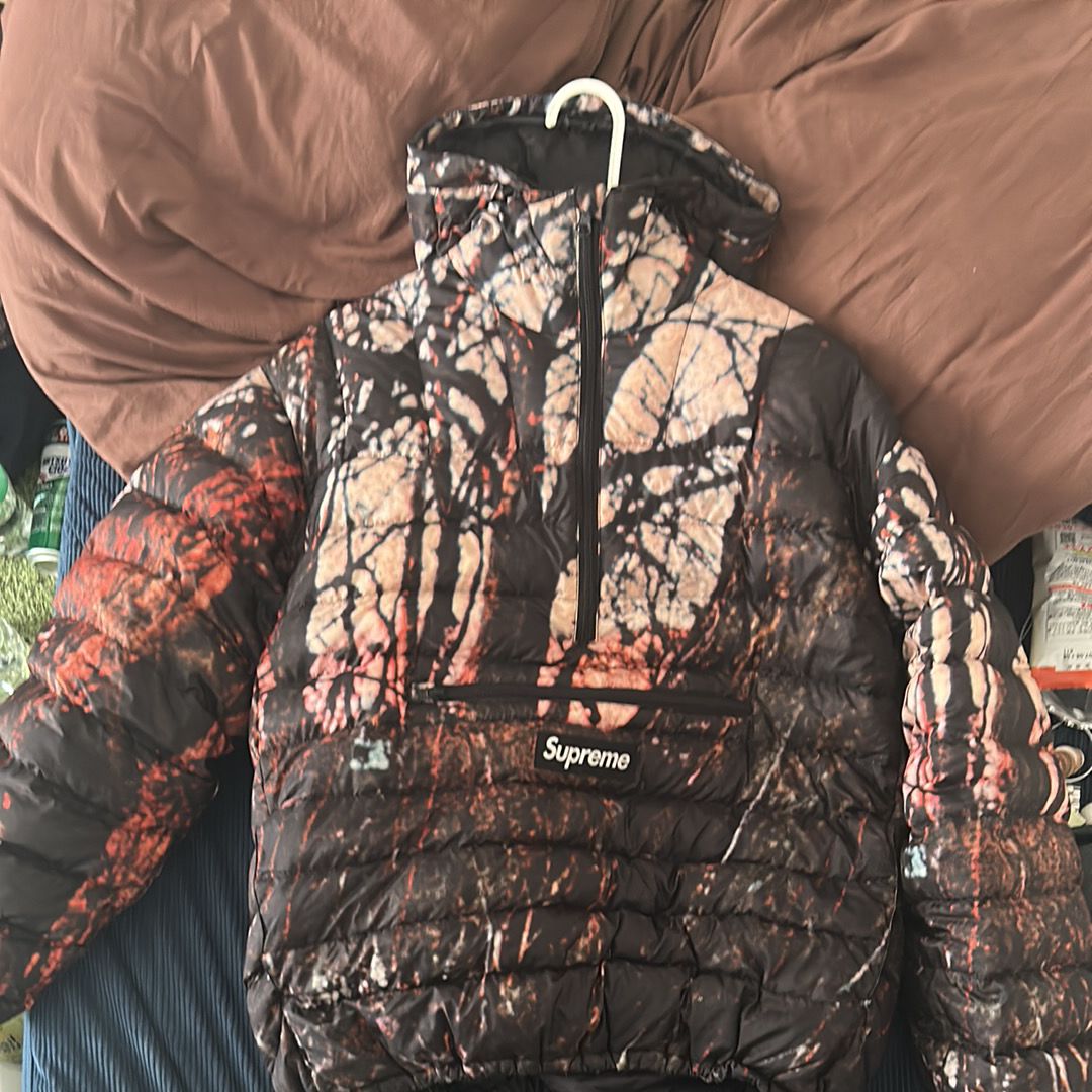 Supreme Micro Down Half Zip Hooded Pullover 