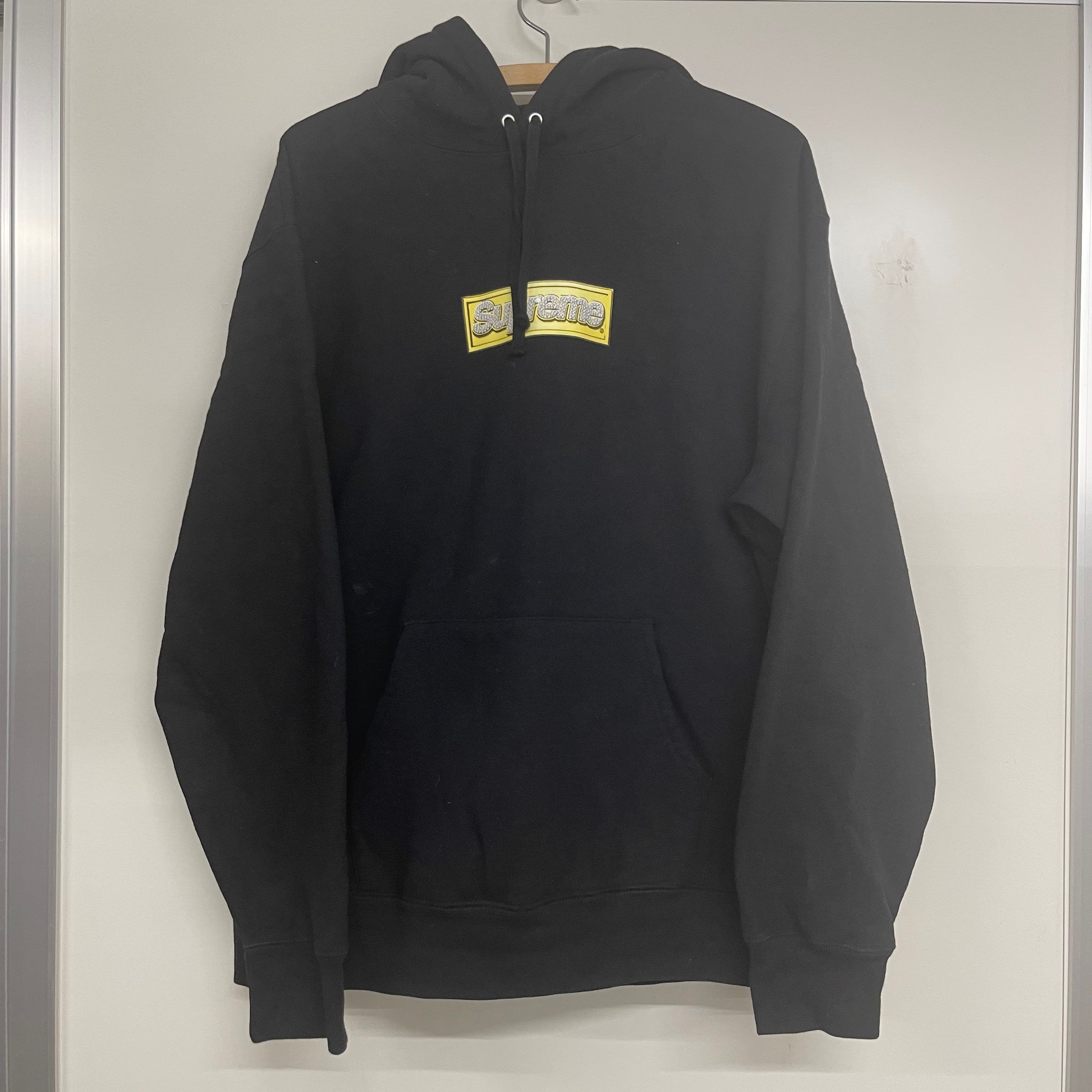 Supreme Bling Box Logo Hooded Sweatshirt "Black"