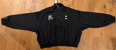 adidas x Willy Chavarria Pinstripe Track Jacket "Black/White"