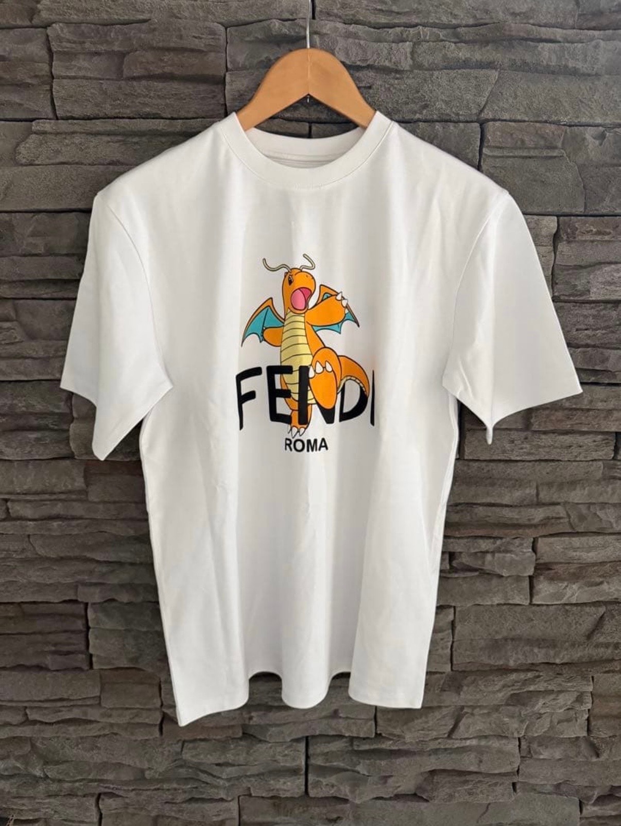 Pokemon x Fragment x FENDI Women's Dragonite T-shirt "White"