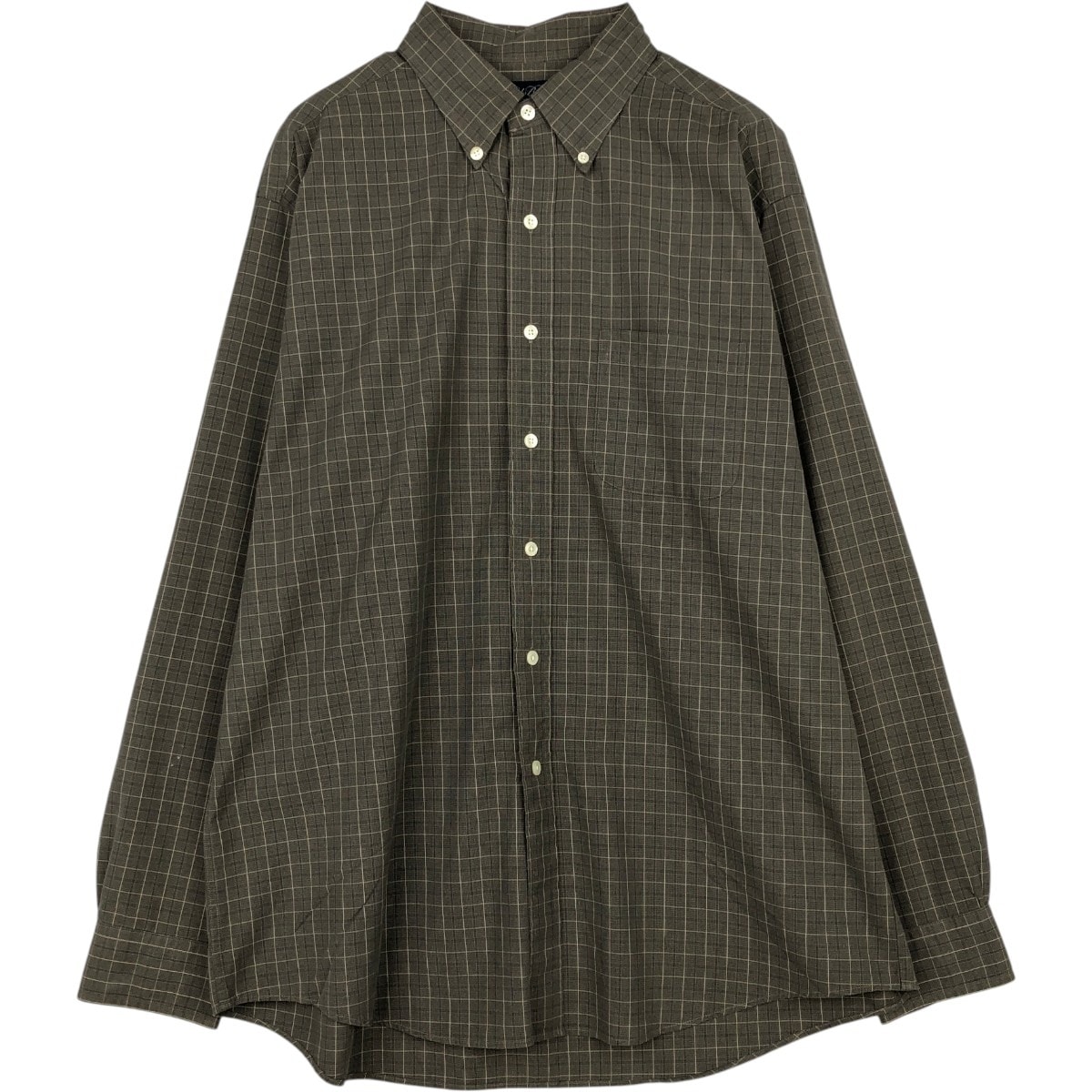 古着 ブルックスブラザーズ Brooks Brothers Est.1818 長袖 ボタンダウンチェックシャツ メンズL相当/eaa673014
