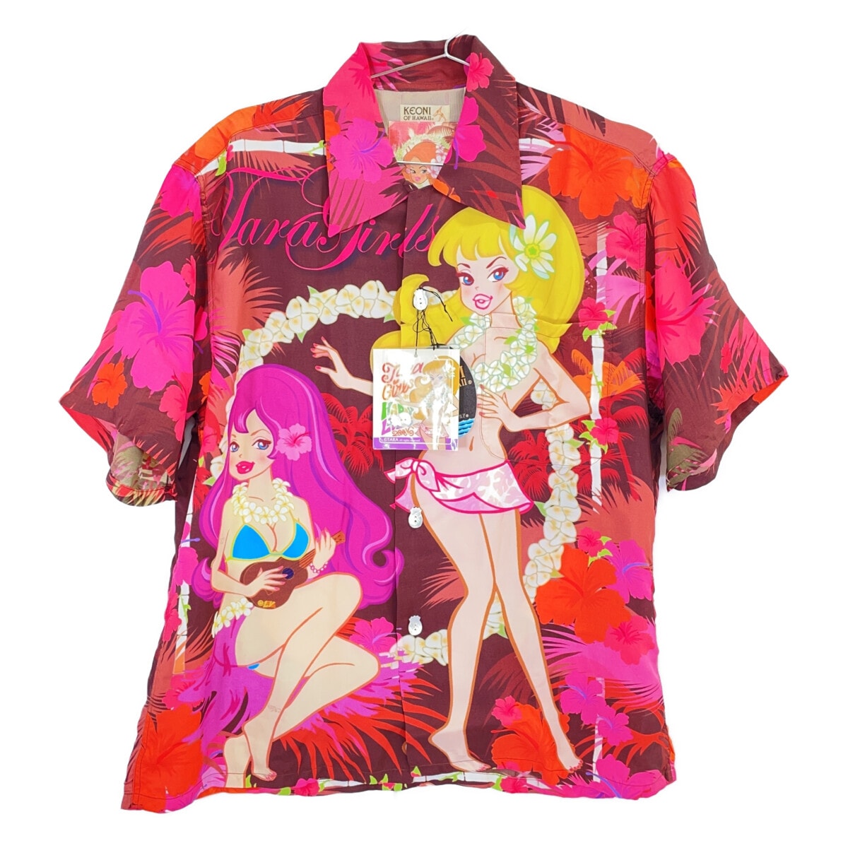 サンサーフ SS32952 2006SS KEONI OF HAWAIIITARA GIRLSアロハシャツ XL