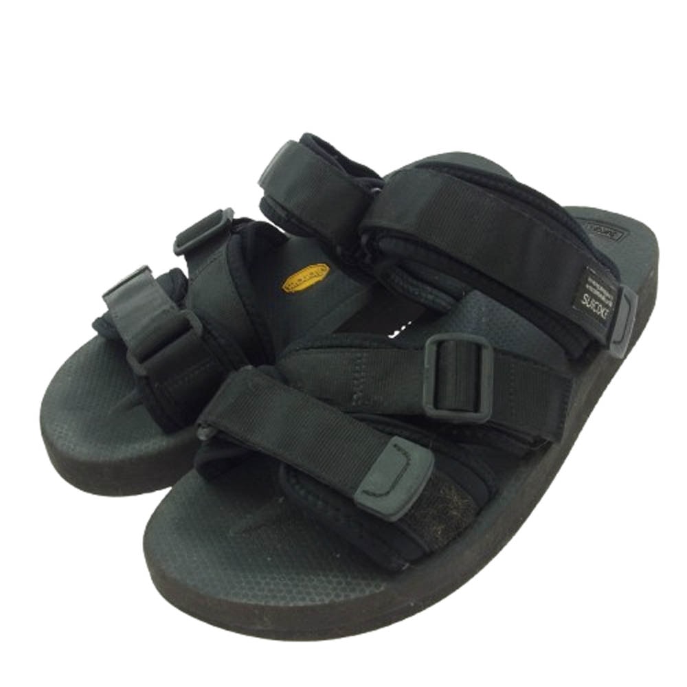 SUICOKE スイコック サンダル ダブルストラップ サンダル ブラック系 26cm【中古】