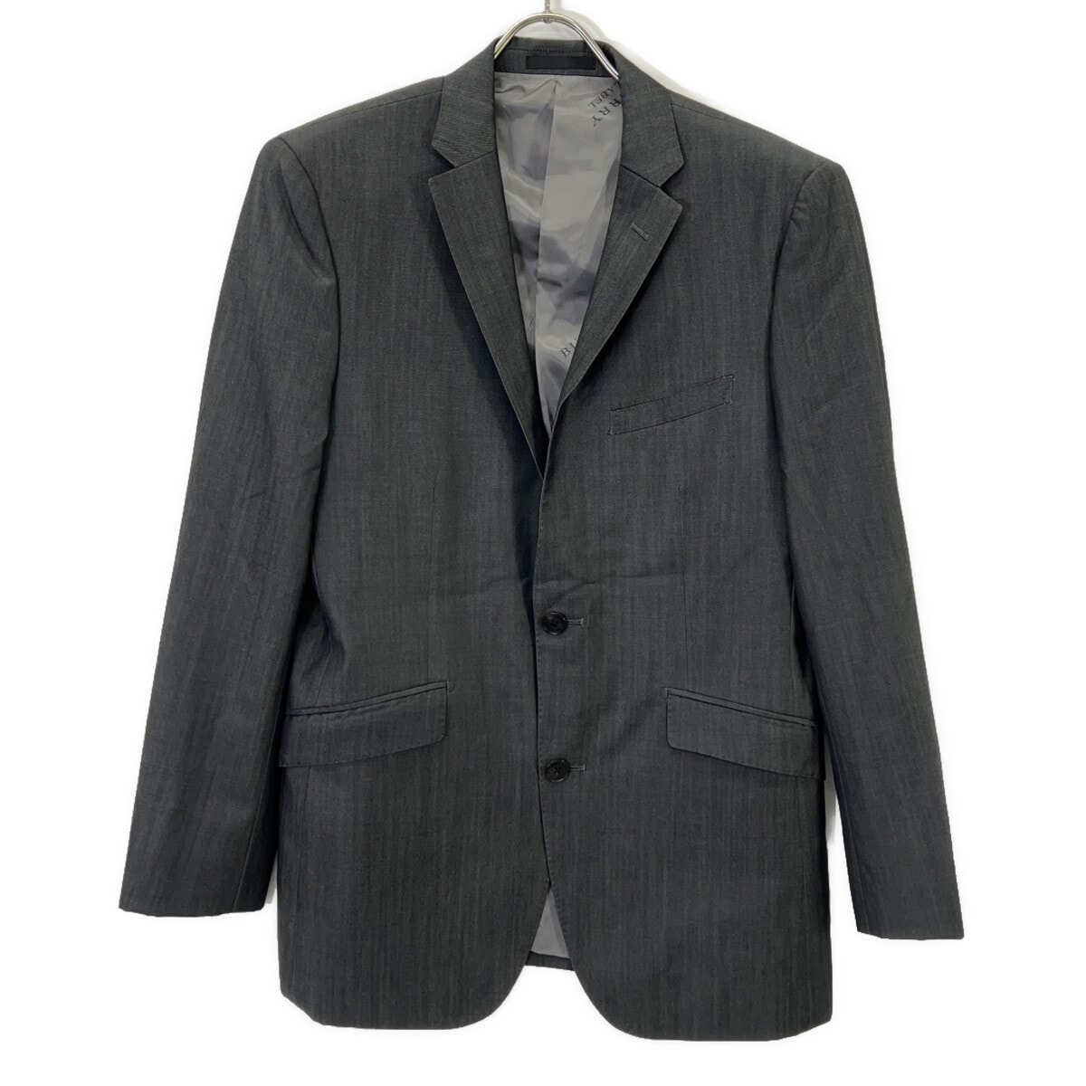 バーバリーブラックレーベル グレー D1H97-611-07 テーラード 38L/38L