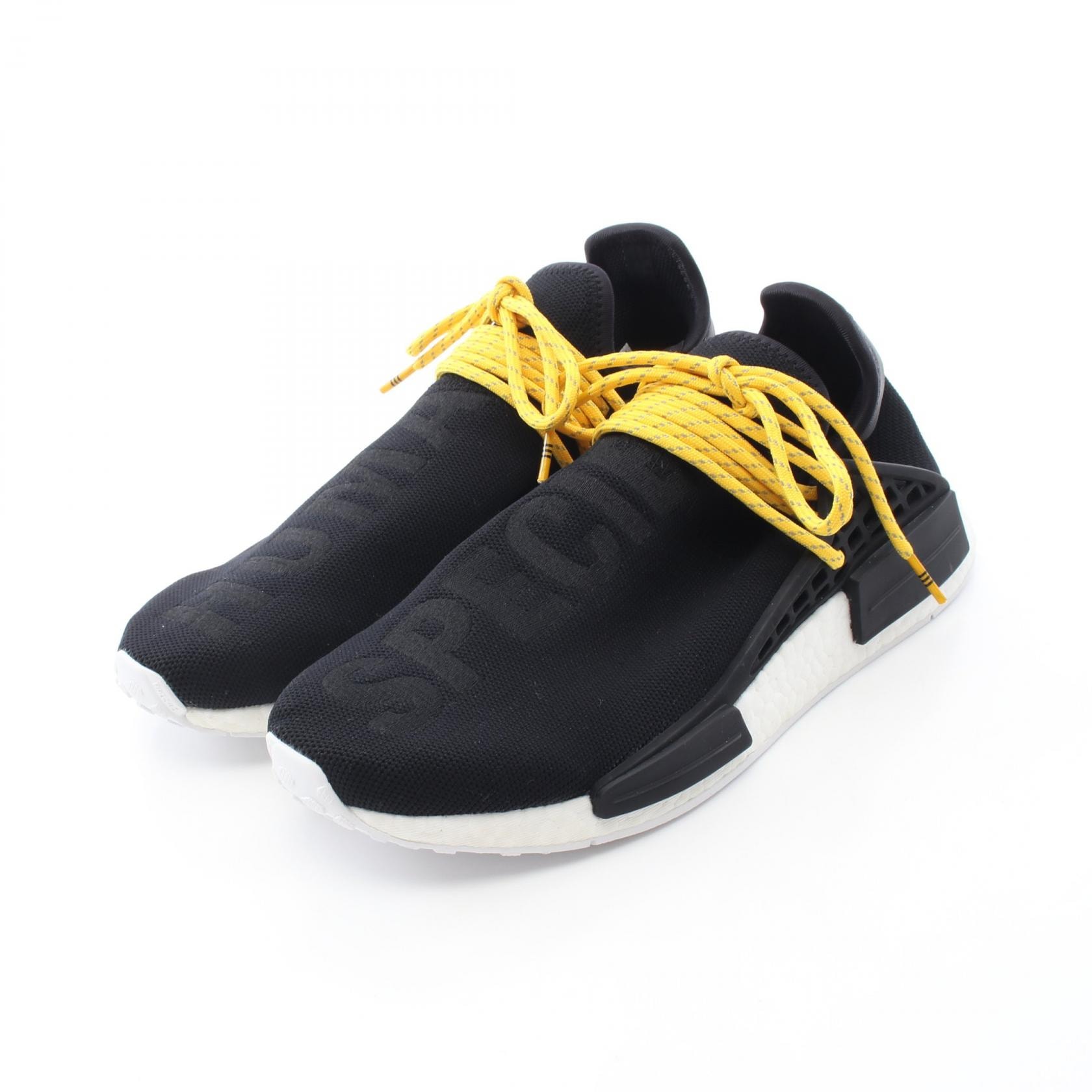 アディダス adidas adidas × Pharrell Williams PW HUMAN RACE NMD スリッポン 靴 ファブリック メンズ ブラック系 / イエロー系 BB3068 【中古】