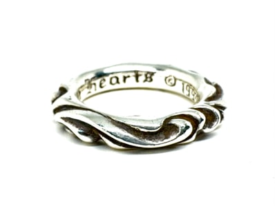 Chrome Hearts Scroll Band Ring "Silver"