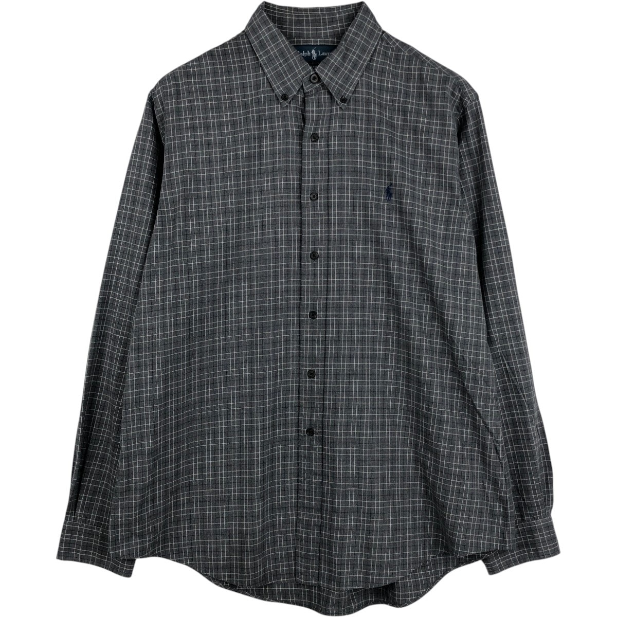 古着 ラルフローレン Ralph Lauren CUSTOM FIT 長袖 ボタンダウンチェックシャツ メンズXL相当/eaa676608
