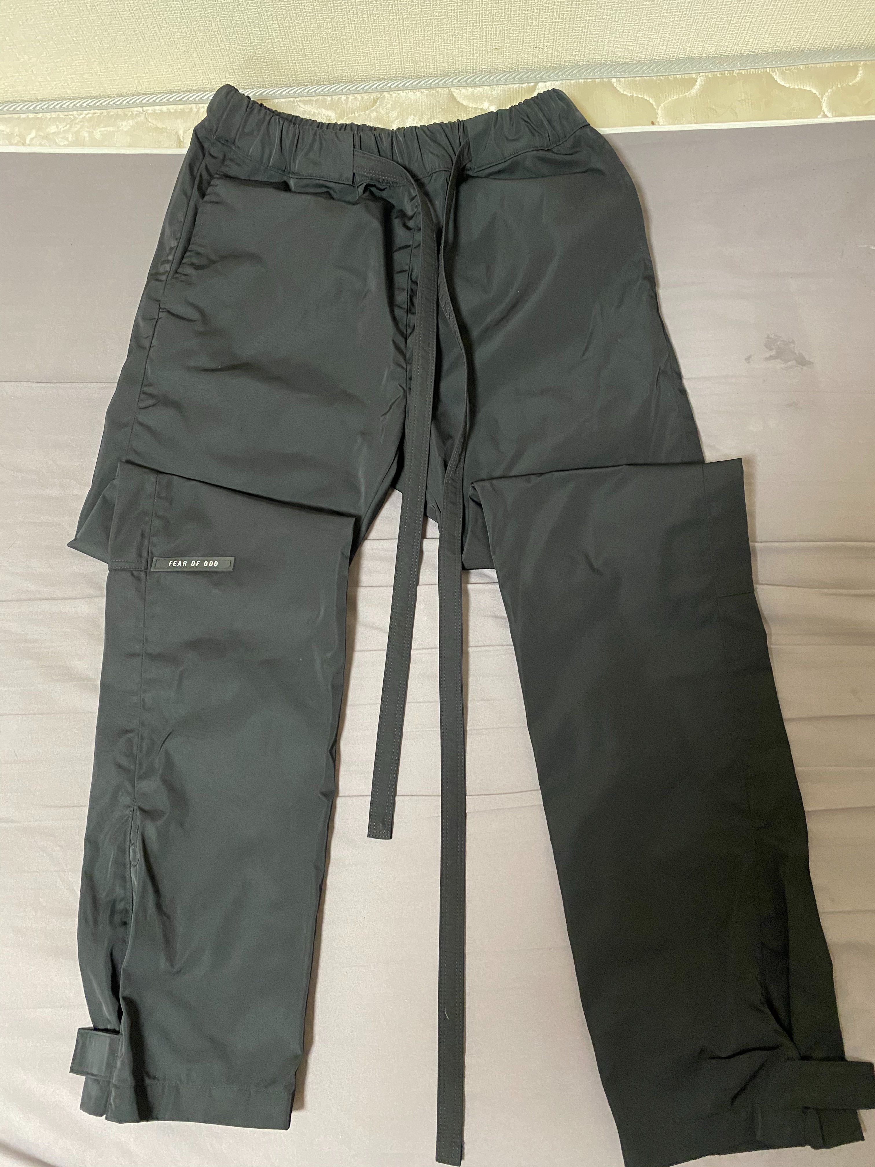 FEAR OF GOD Nylon Cargo Snap Pants "Black"