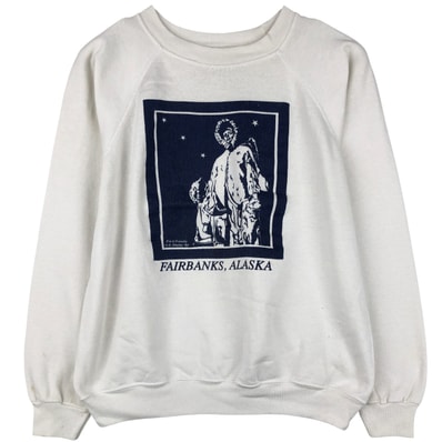 古着 80年代 ヘインズ Hanes 青タグ プリントスウェットシャツ トレーナー メンズXL相当 ヴィンテージ/eaa598059