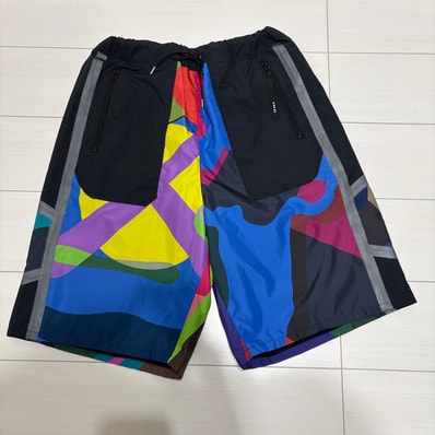 sacai KAWS Track Shorts "Multi"