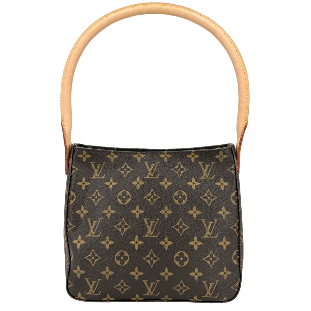 LOUIS VUITTON ルイヴィトン ハンドバッグ ルーピング MM 肩掛け M51146  モノグラムキャンバス   ブラウン 茶 ゴールド金具 レディース【中古品】